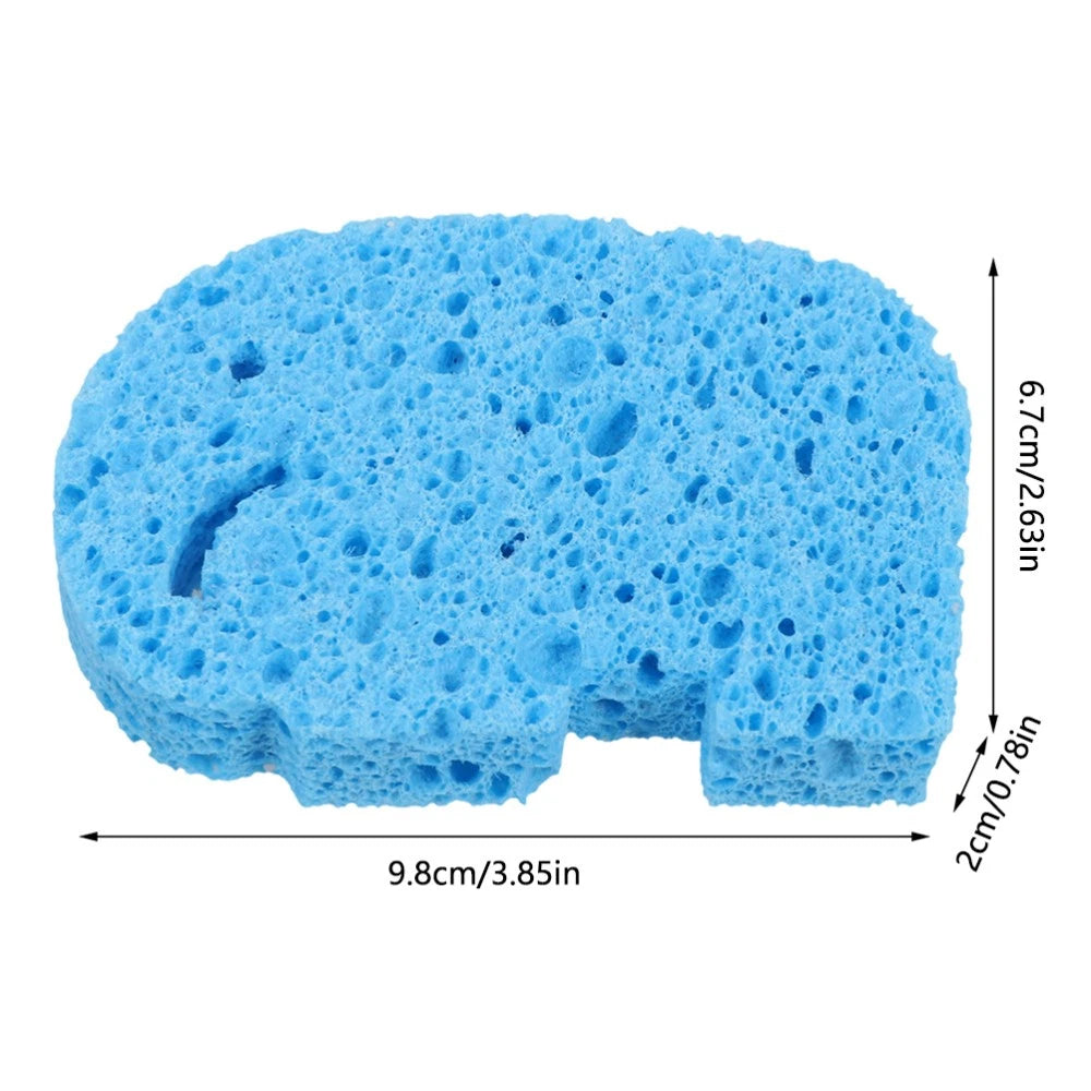 4 Pcs Baby Bath Sponge Body Sponges Scrubbers Cartoon Brush Child Soft