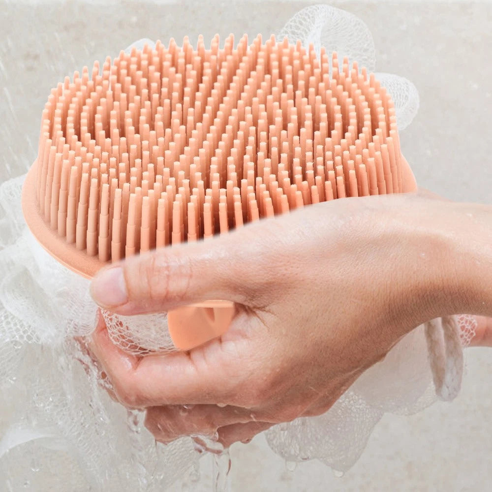 Bath Brush Exfoliating for Body Soft Silicone Scrubber