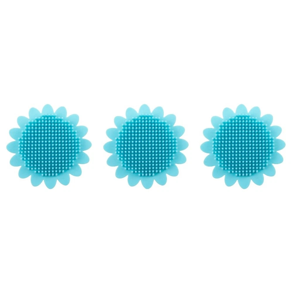 3pcs Shampoo Brush Bath Brush Portable Bath Brush Back Rub Silicone