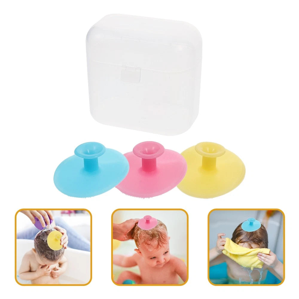 Baby Bath Brush Cleansing Gentle Cleanser Body Scrubber Silicone