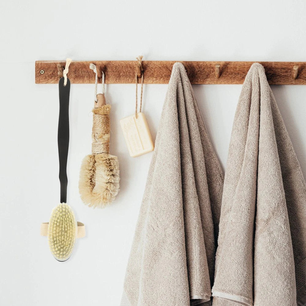 Bend Handle Bath Brush Back Exfoliator Long Handled Shower for Body