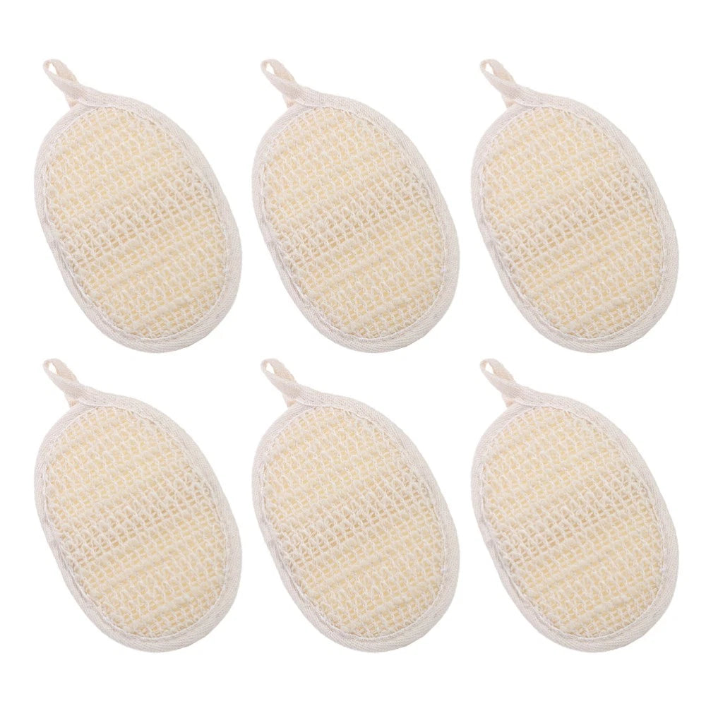 6 Pcs Bath Scrubber Shower Sponge Puff Body Sponges Baby Scrubbing Brush