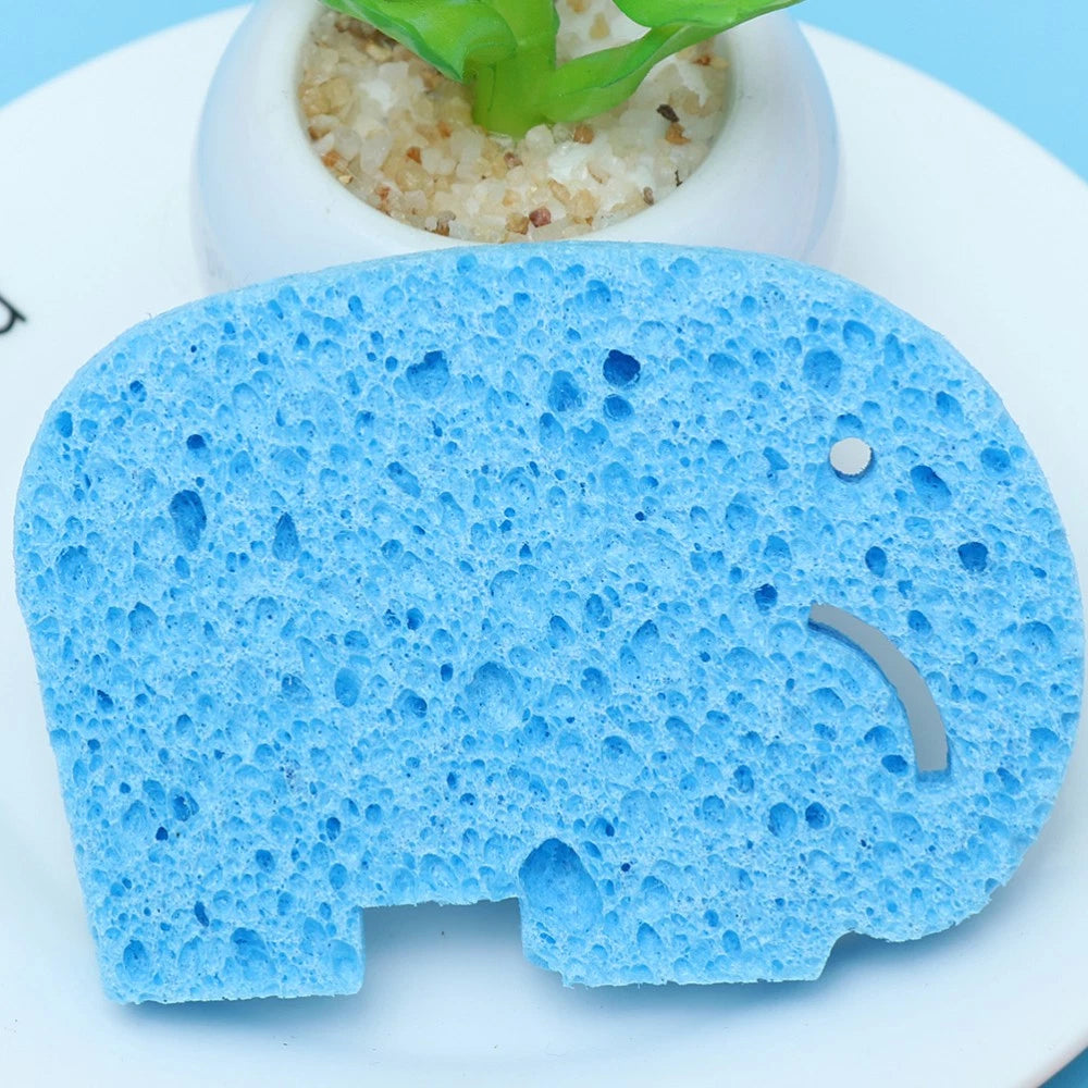 4 Pcs Baby Bath Sponge Body Sponges Scrubbers Cartoon Brush Child Soft