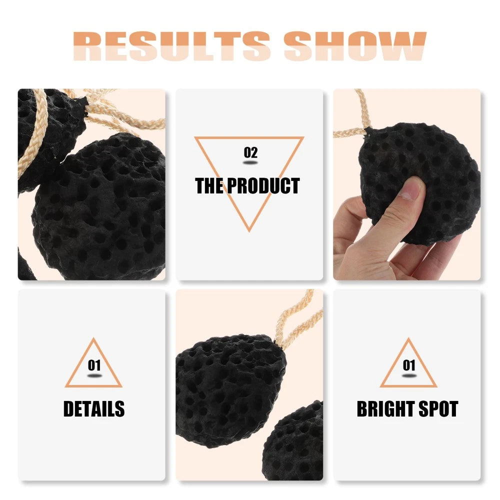 2 PCS Sponge Bath Wipe Exfoliating Shower Body Scrubber