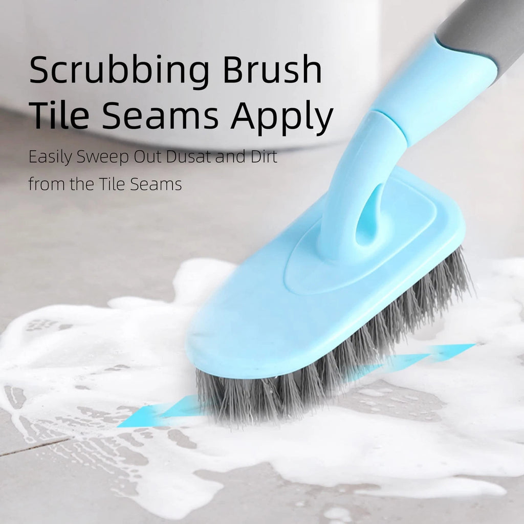 2-pack Brush Long Handle Shower Scrub For Cleaning With Medium Firm Bathroom