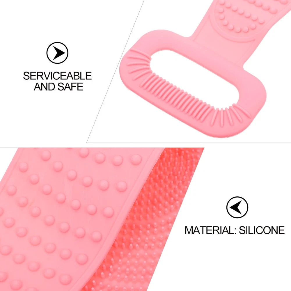 Bath Towel Pull Back Strip Baby Man Brush for Shower Cleaning Rub