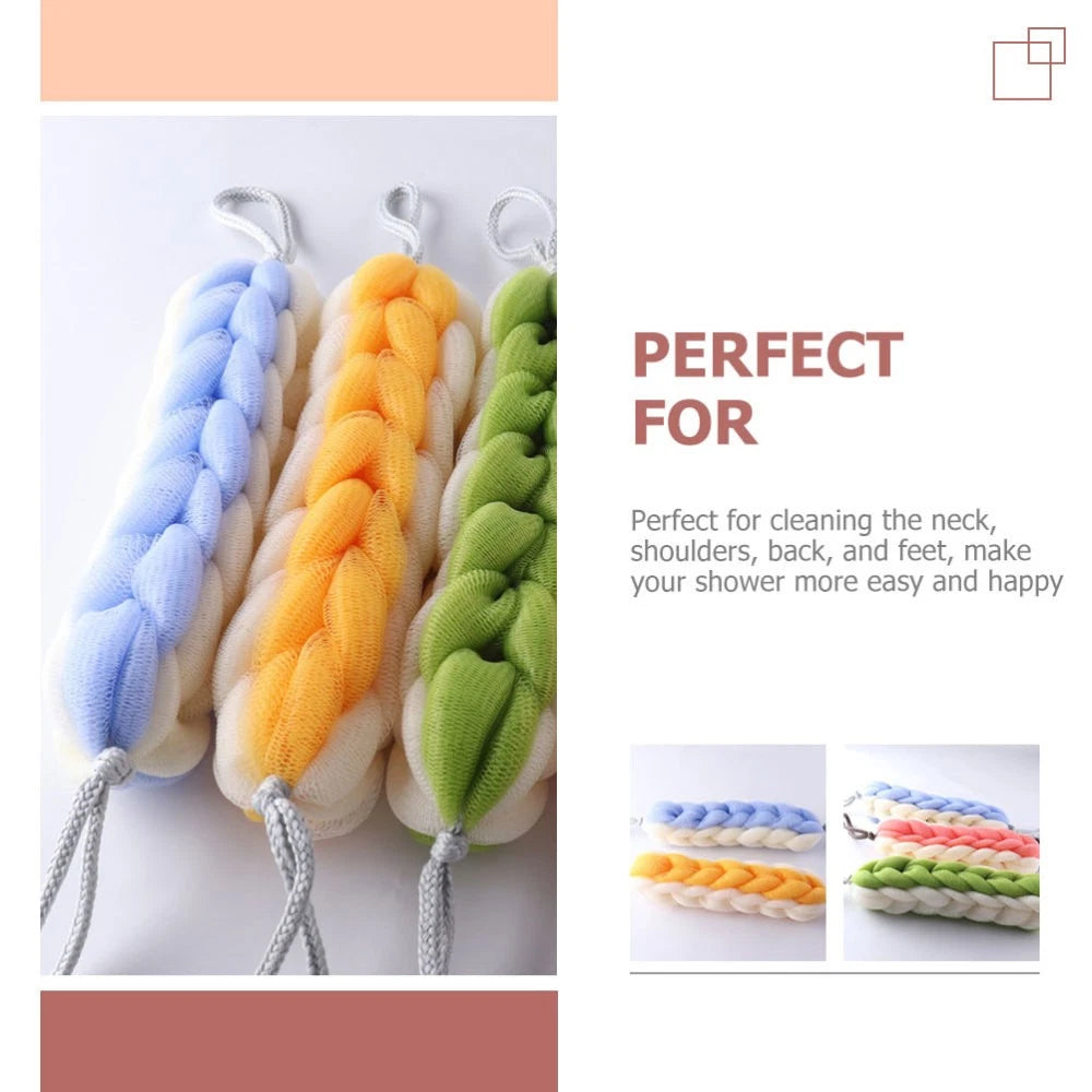 2 Pcs Bath Bar Man Miss Scrubbers for Cleaning Wall Mounted Exfoliating Brush