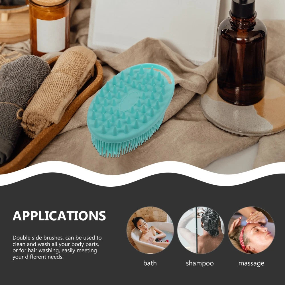 2 Pcs Bath Brush Soft Body Scrubber Man Skin Exfoliator Exfoliating Back