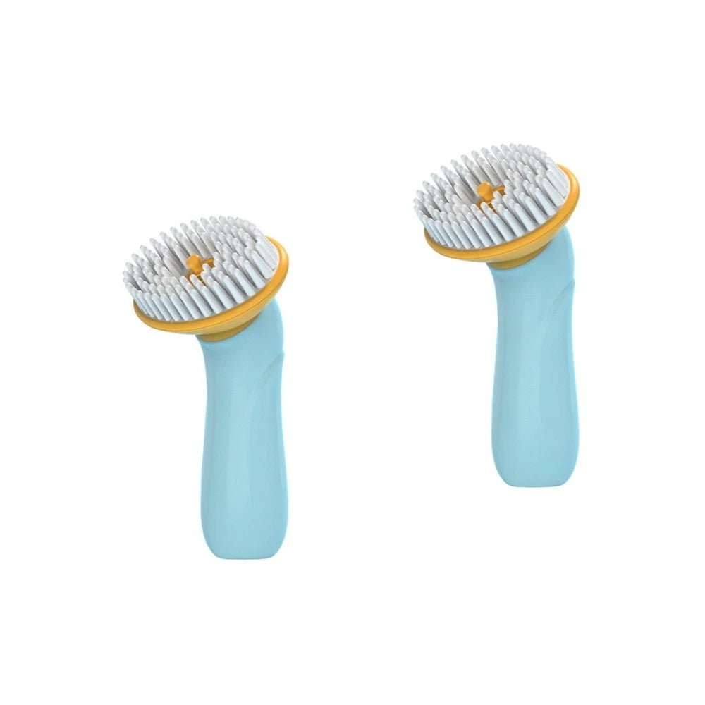 Set of 2 Pet Bath Brush Pets Massager Comb Dog Bathing Tool Dogs