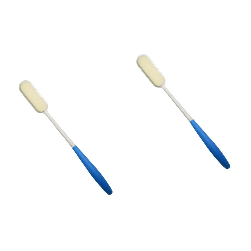 2 Pcs Long-handled Bath Scrubber Man Child Loofah Brush Back Scrubbing Shower