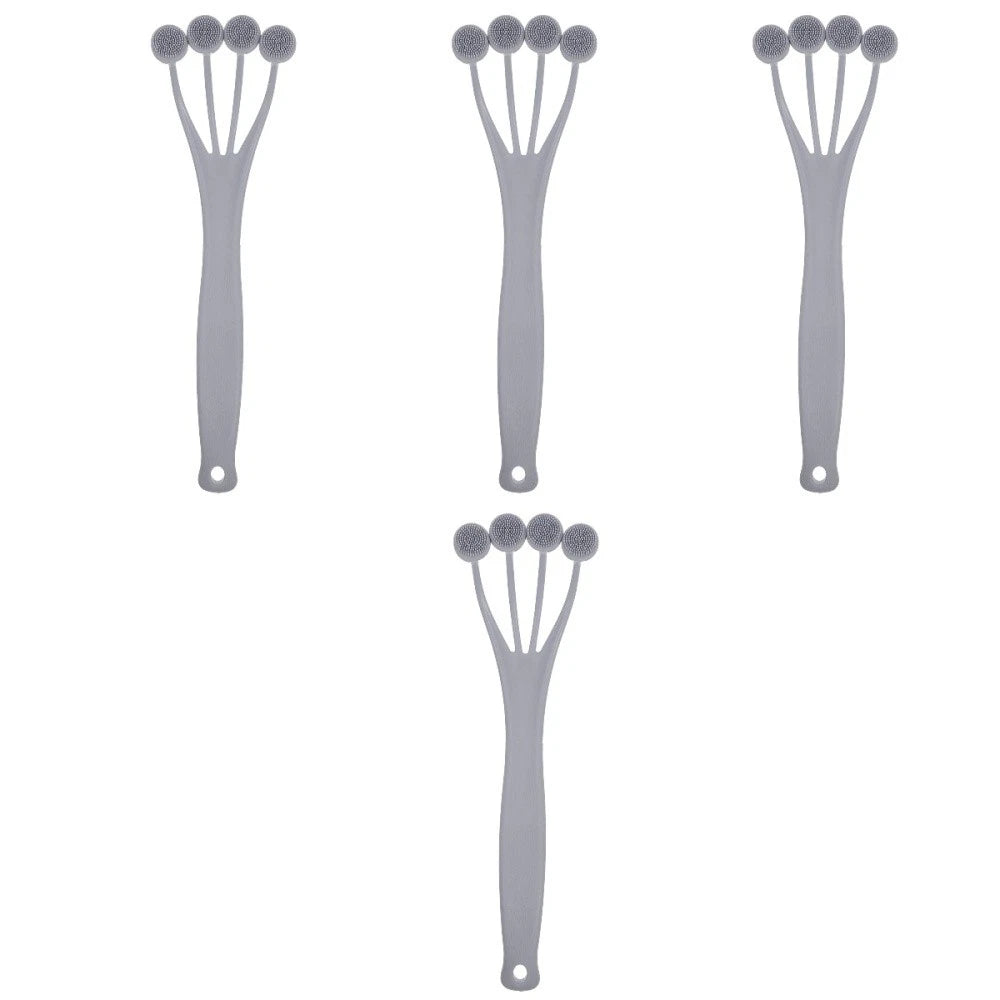 4 PCS Exfoliating Bath Brush Brushes for Women Shower Back Scrubber