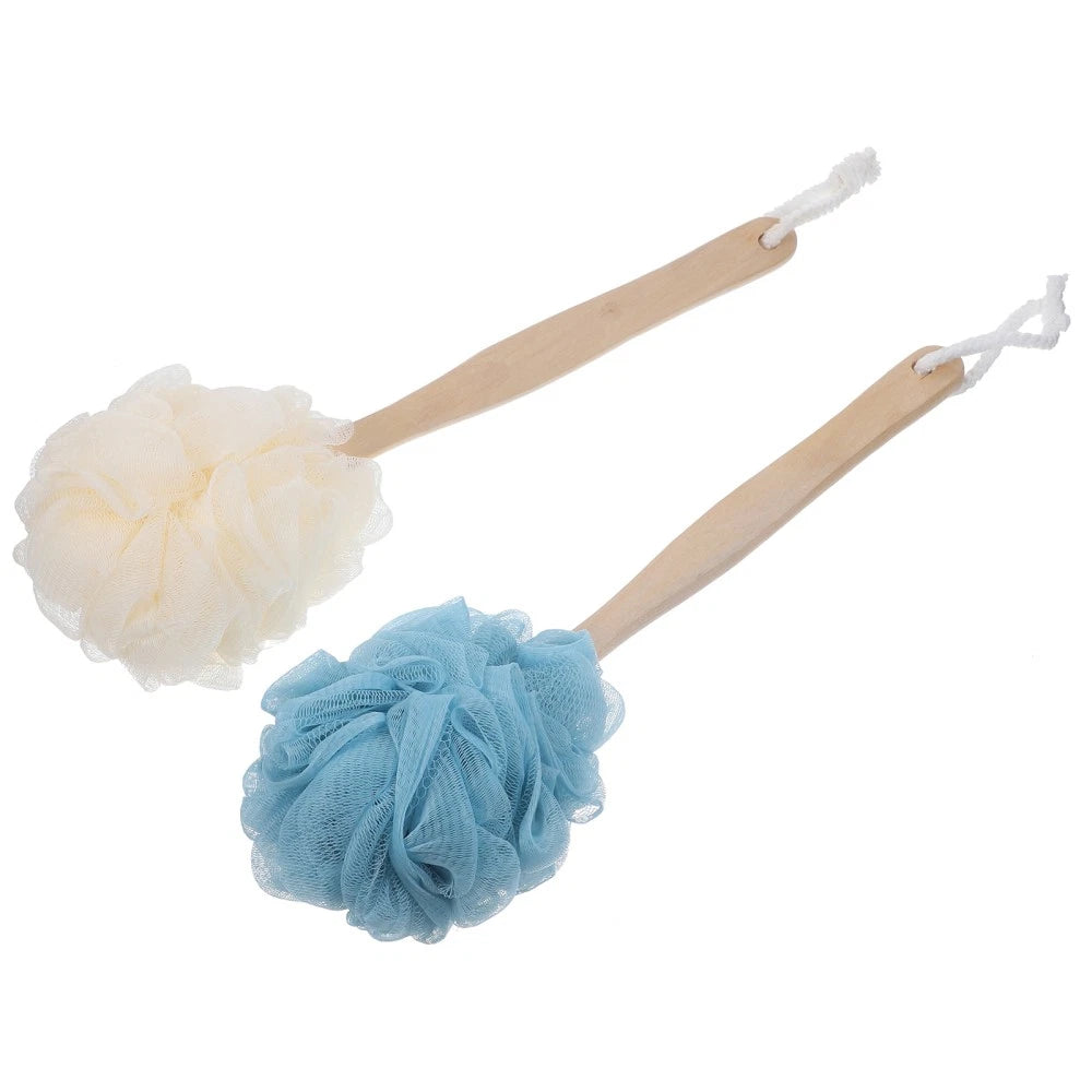2 Pcs Exfoliating Body Cleaning Brush Long Handled Bath Baby for Shower