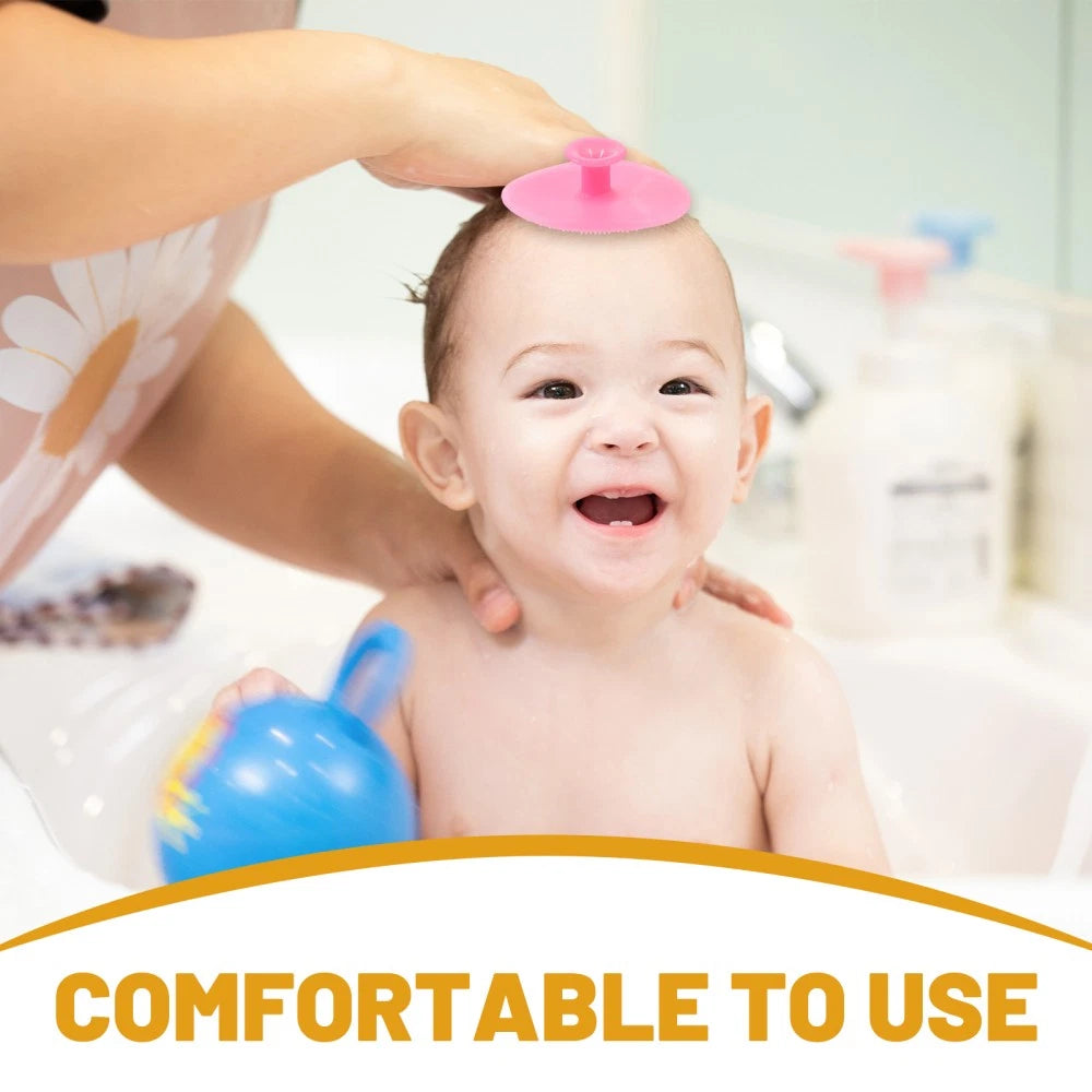 Baby Bath Brush Gentle Cleanser Cleansing Silicone Scrubbers Shower