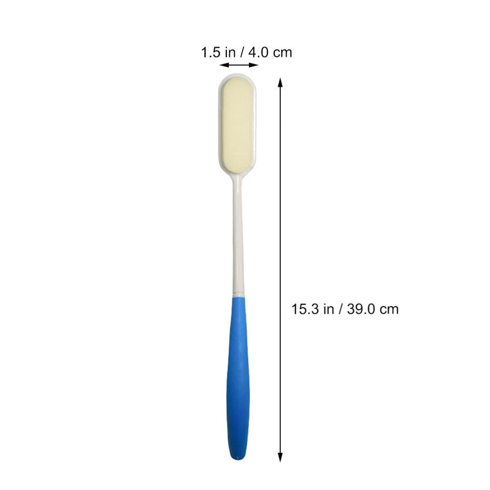 2 Pcs Long-handled Bath Scrubber Man Child Loofah Brush Back Scrubbing Shower