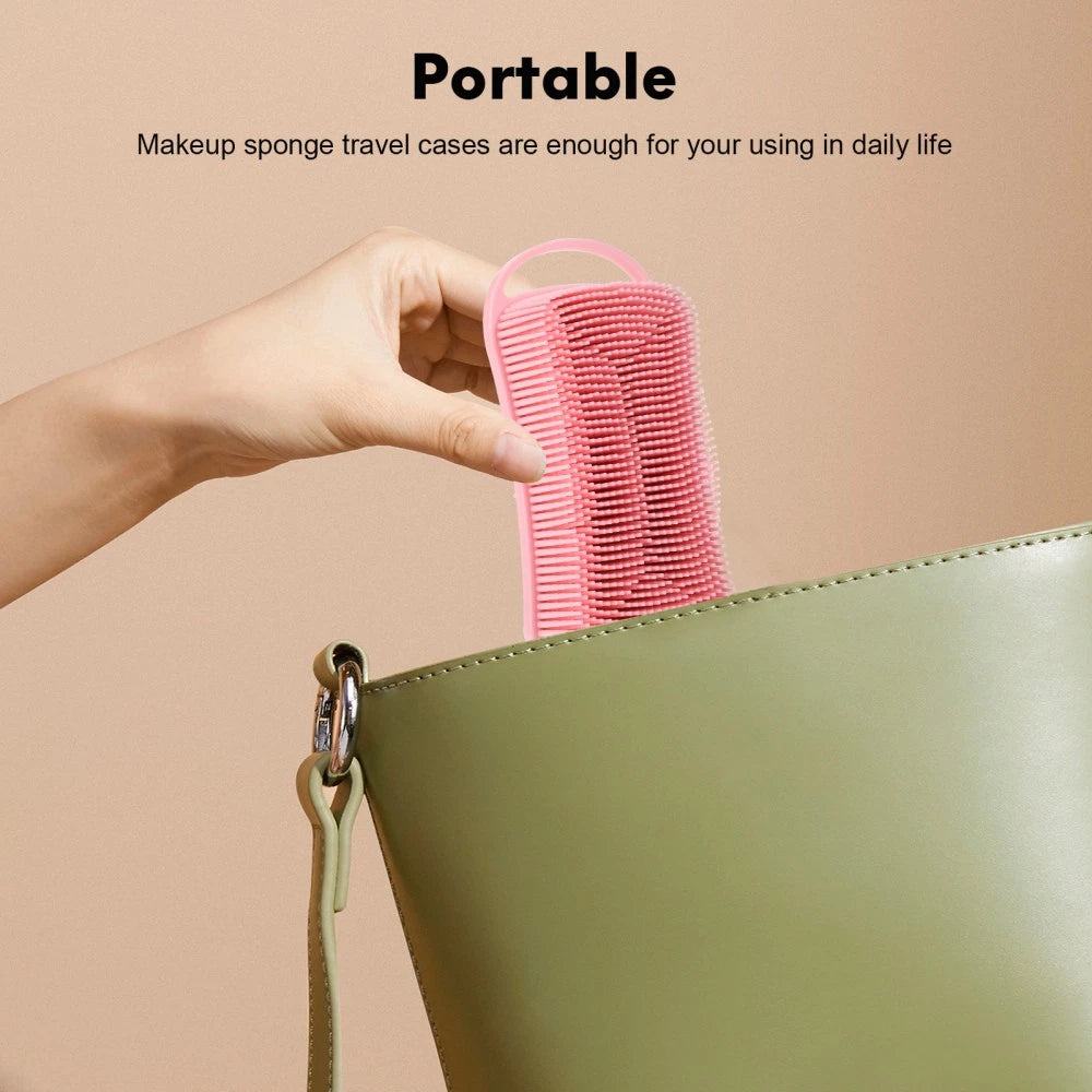 2 Pcs Silicone Shower Brush Man Back Exfoliator Scrubber Men Body Brushes