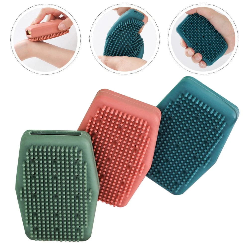 3 Pcs Bath Brushes Cleaning Scrubber Bath Massage Exfoliator
