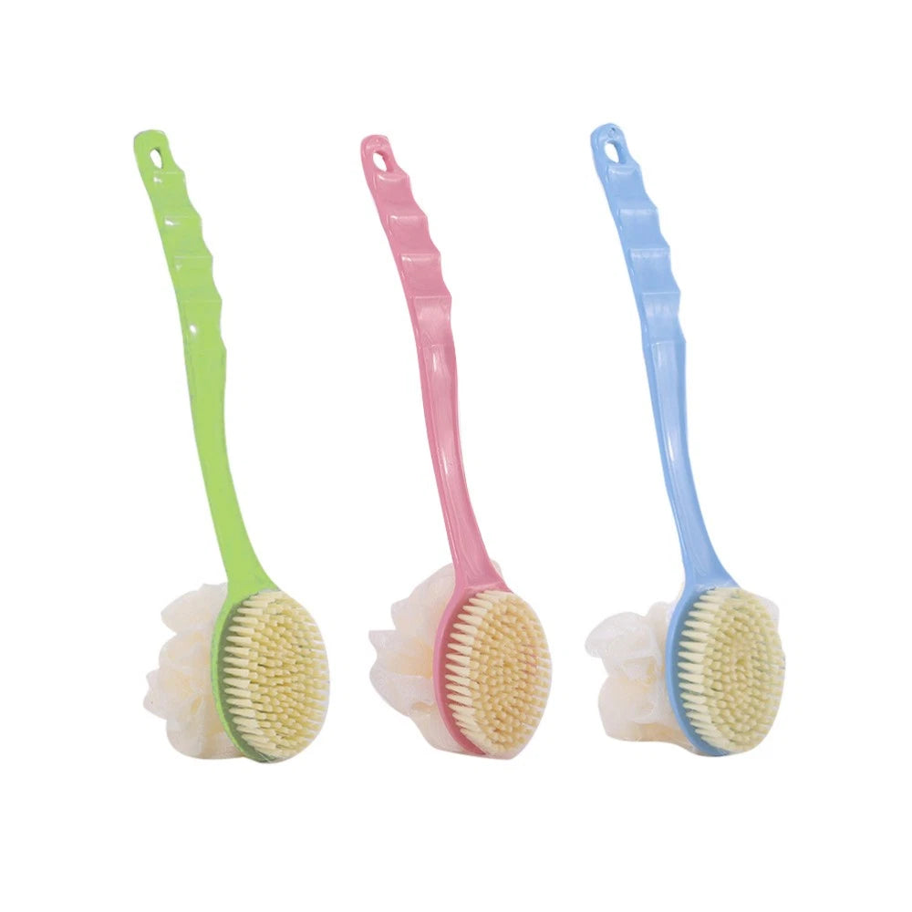 3Pcs Handle Bath Brush Hair Double Sided Bath Brush Multifunction Bath