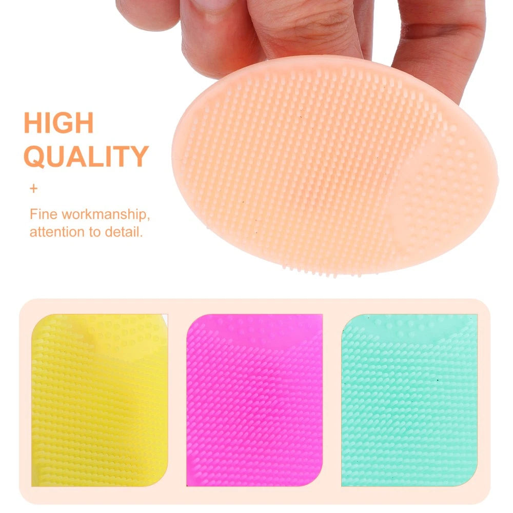 8Pcs Silicone Shower Brush for Gentle Scalp Care and Massage