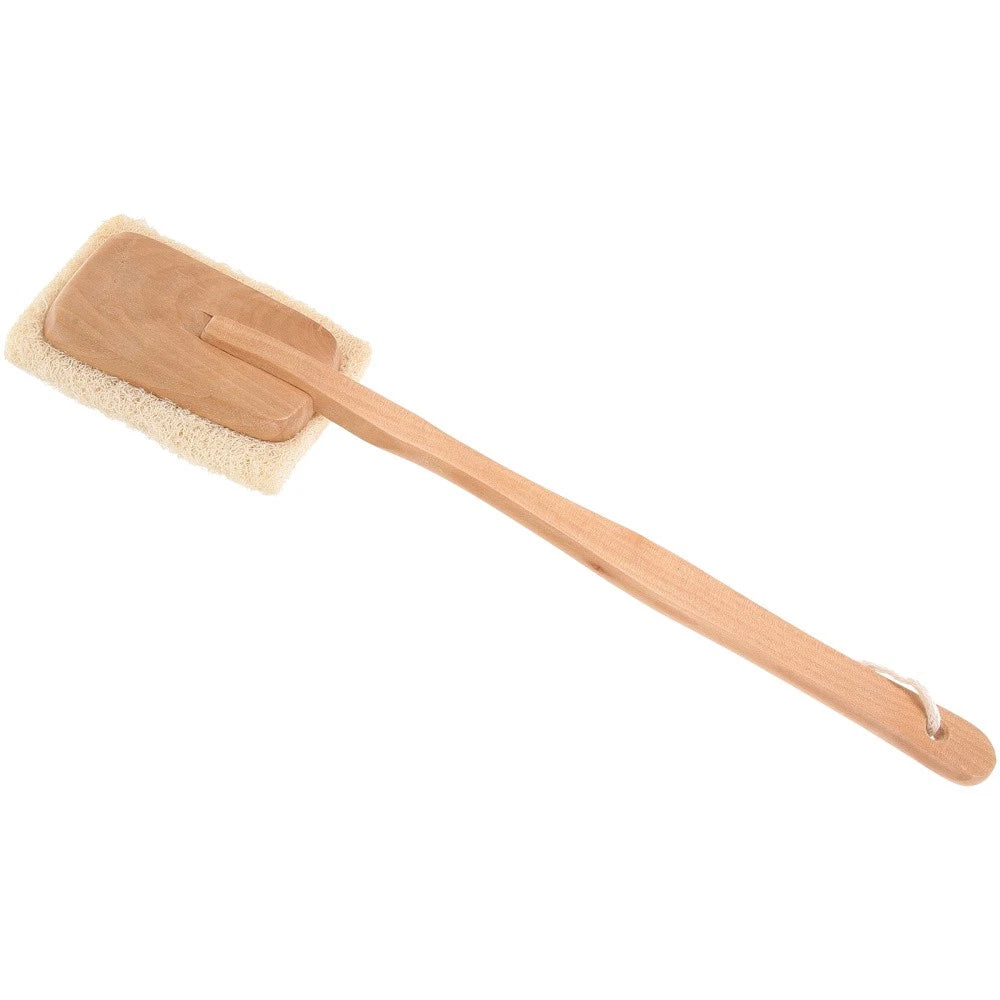 Back Rub Long Handle Wooden Bath Brush Shower Body Massage Exfoliating 40 cm