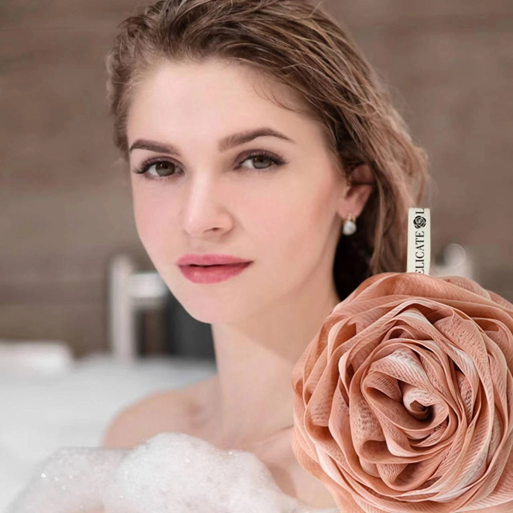 Loofah-Bath-Sponge-Extra Large-75g, Shower Body Wash for Women, Soft Mesh Col...