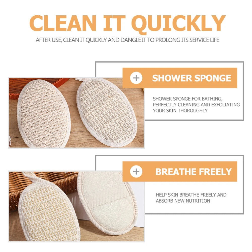 6 Pcs Bath Scrubber Shower Sponge Puff Body Sponges Baby Scrubbing Brush