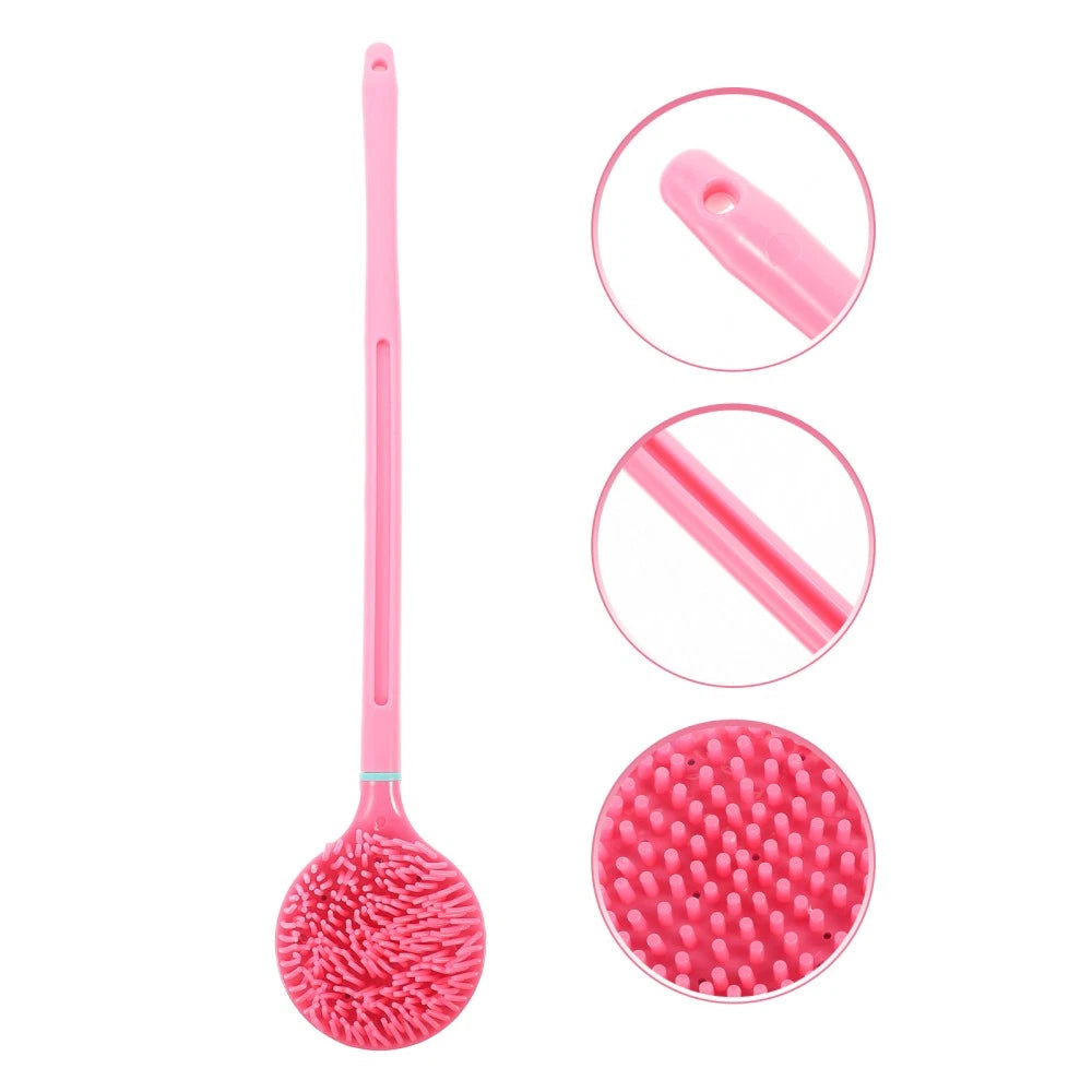 1 Set of Long Handle Detachable Dual Use Bathing Brush Massage Shower Brush