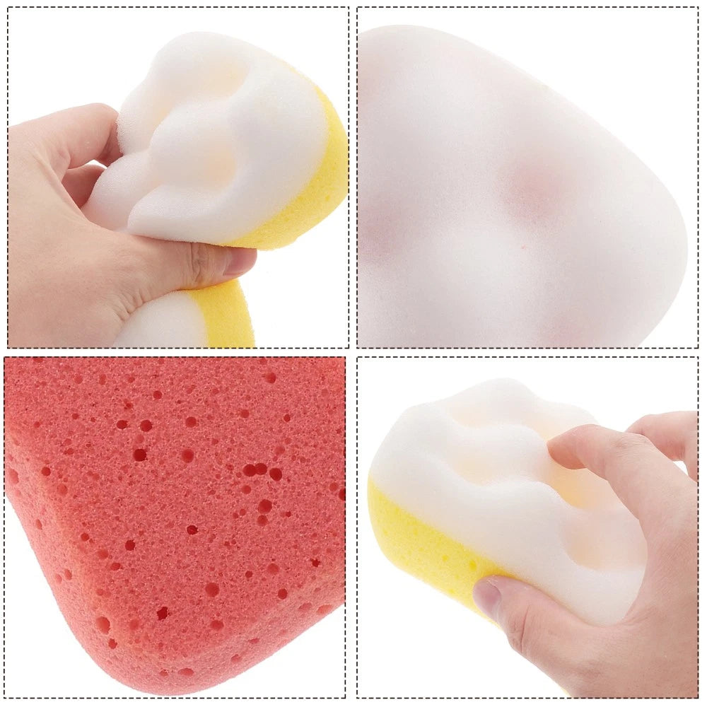 4 Pcs Bath Sponges Exfoliating Child Shower for Body Scrub Brush