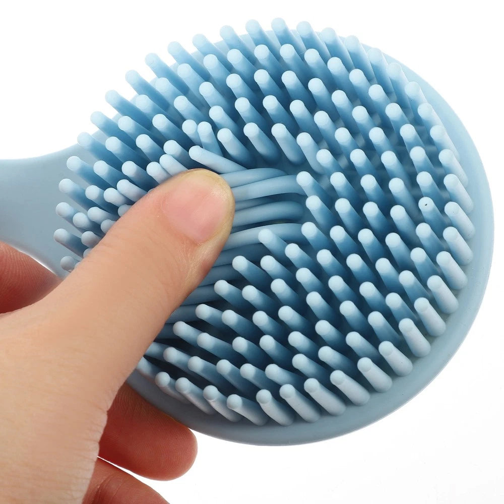 Silicone Bath Brush Man Flexible Scrubber Massage for Shower