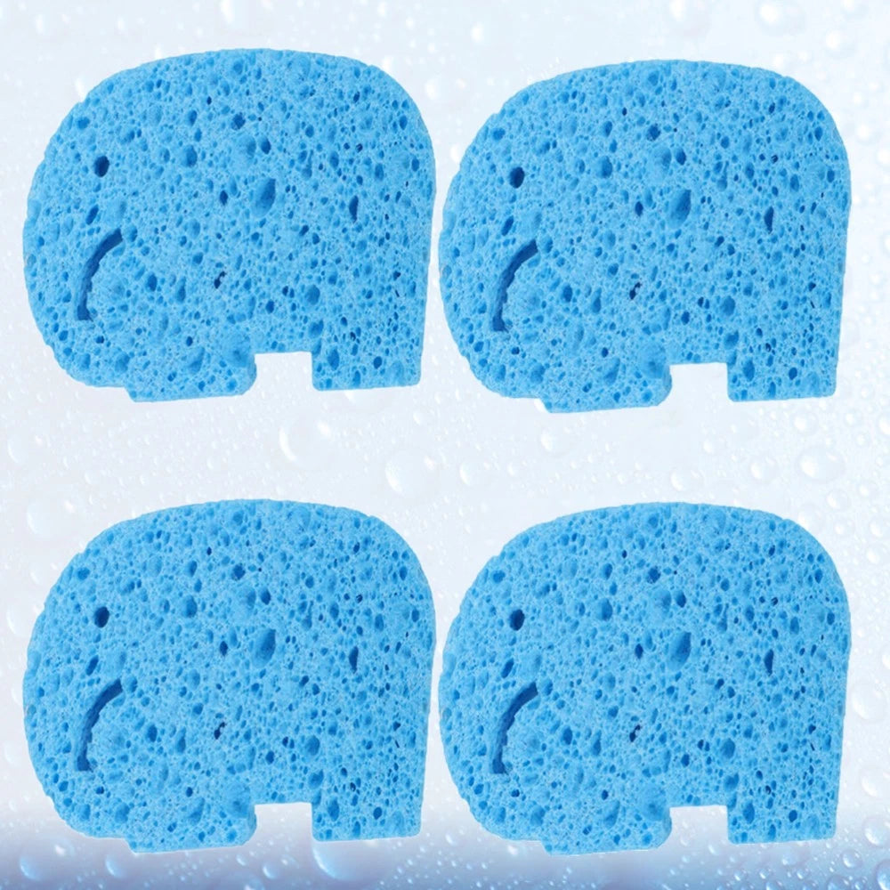 4 Pcs Baby Bath Sponge Body Sponges Scrubbers Cartoon Brush Child Soft