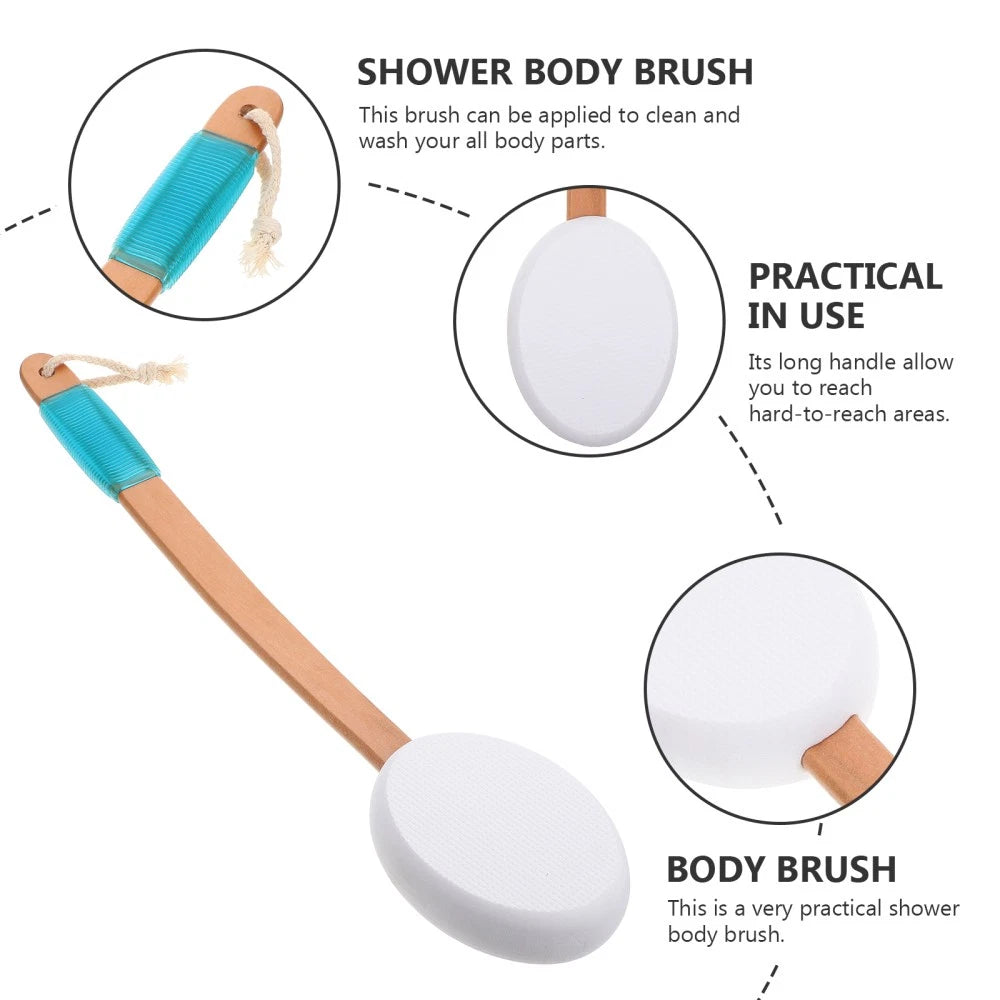 Bath Brush Scrubber for Body Exfoliating Loofah Skin Back Shower
