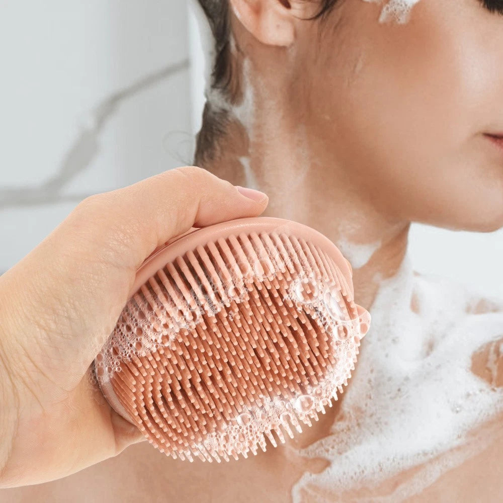 Bath Brush Exfoliating for Body Soft Silicone Scrubber