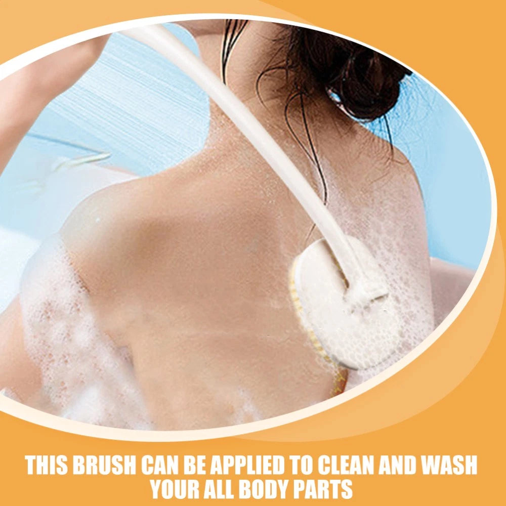Long Handle Bath Brush Elder Man Body Cleaning Back Exfoliator for Shower