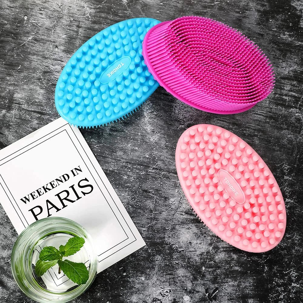 Soft Exfoliating Body Scrubber Loofah - Set of 3 for All Skin Types
