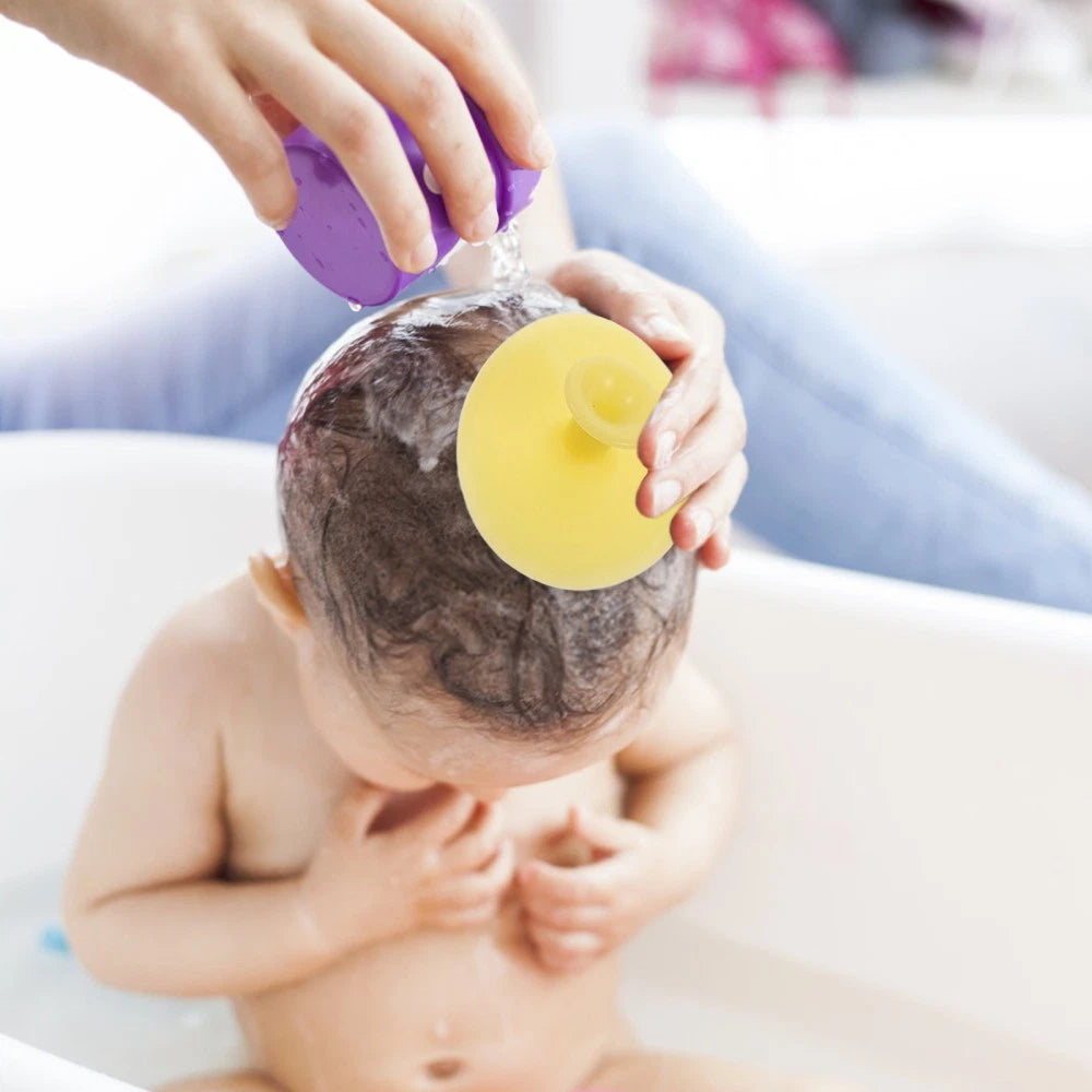 Baby Bath Brush Cleansing Gentle Cleanser Body Scrubber Silicone