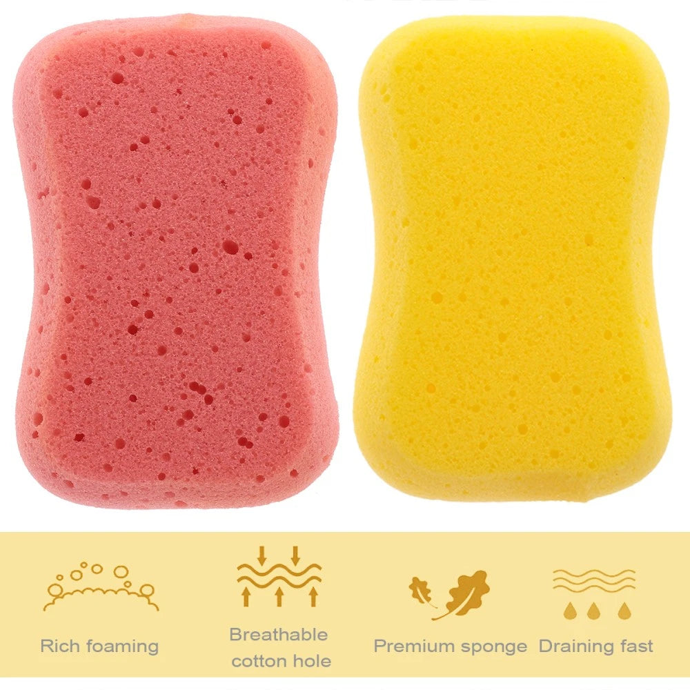 4 Pcs Exfoliating Sponge Baby Body Brush Bath Sponges for Bathing
