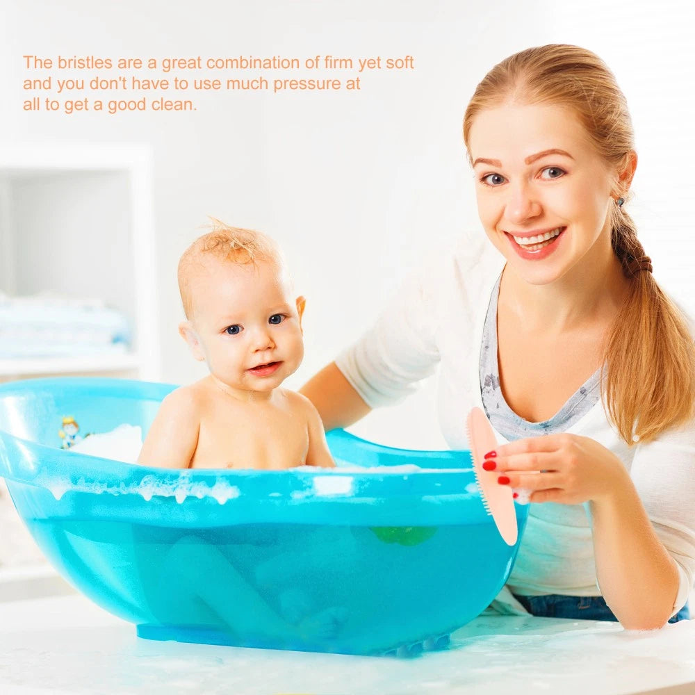 8Pcs Silicone Shower Brush for Gentle Scalp Care and Massage