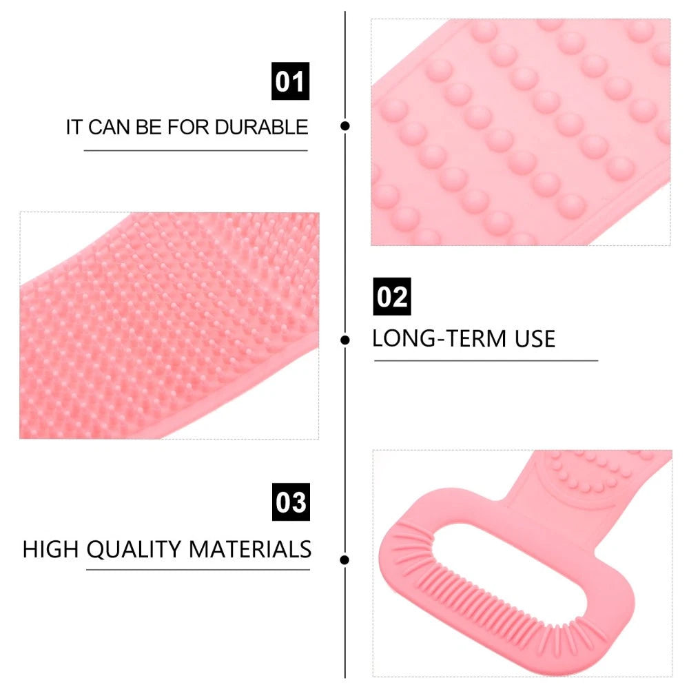 Bath Towel Pull Back Strip Baby Man Brush for Shower Cleaning Rub