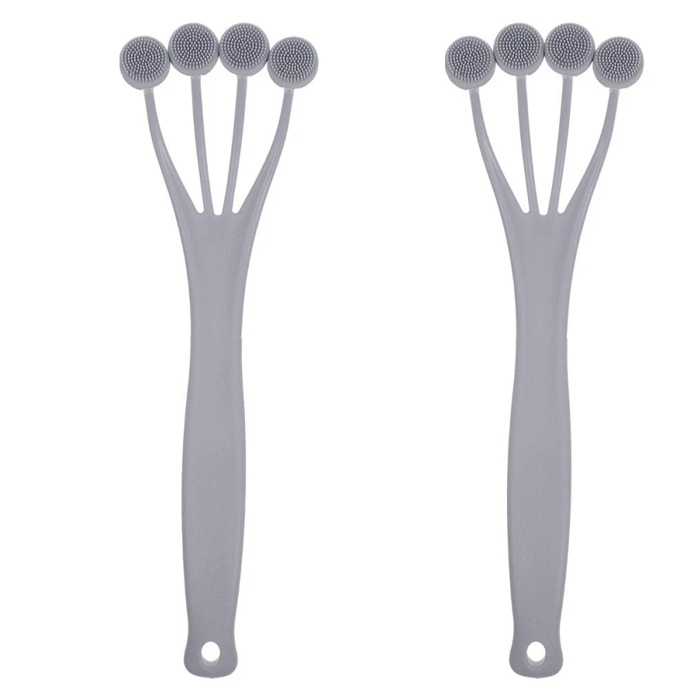 2 Pieces Exfoliating Bath Brush Cleaning Massage Back for Shower