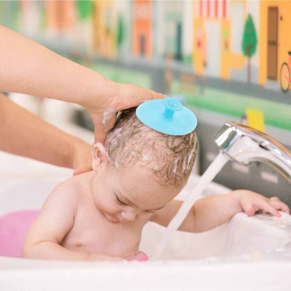 Baby Bath Brush Gentle Cleanser Cleansing Silicone Scrubbers Shower