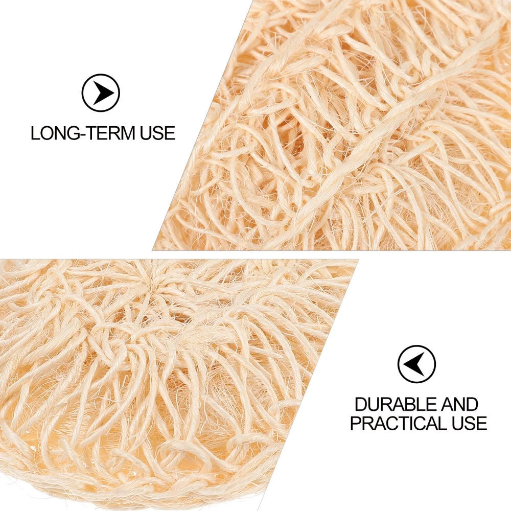 2 Pcs Sisal Bath Brush Mother Man Accessories Men Body Scrubber Shower