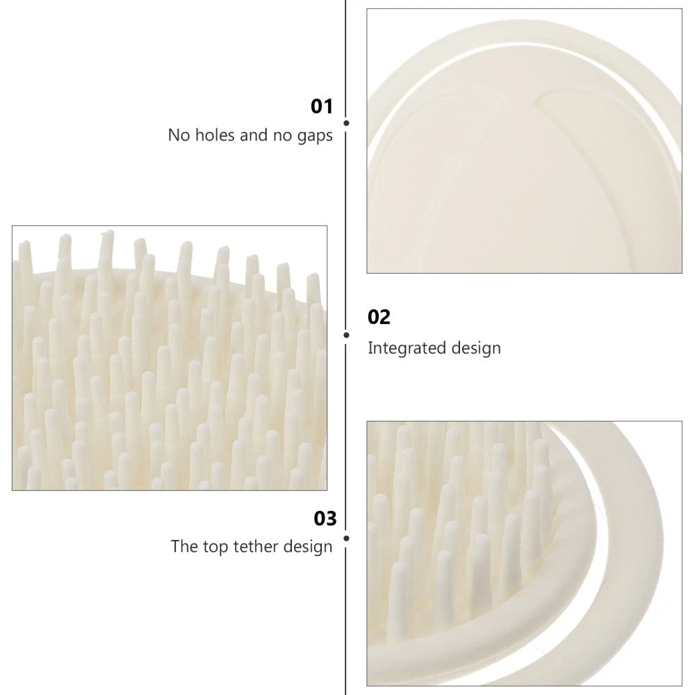 Bathing Hair Brush Newborn Child Handheld Infants Shower Silicone Baby