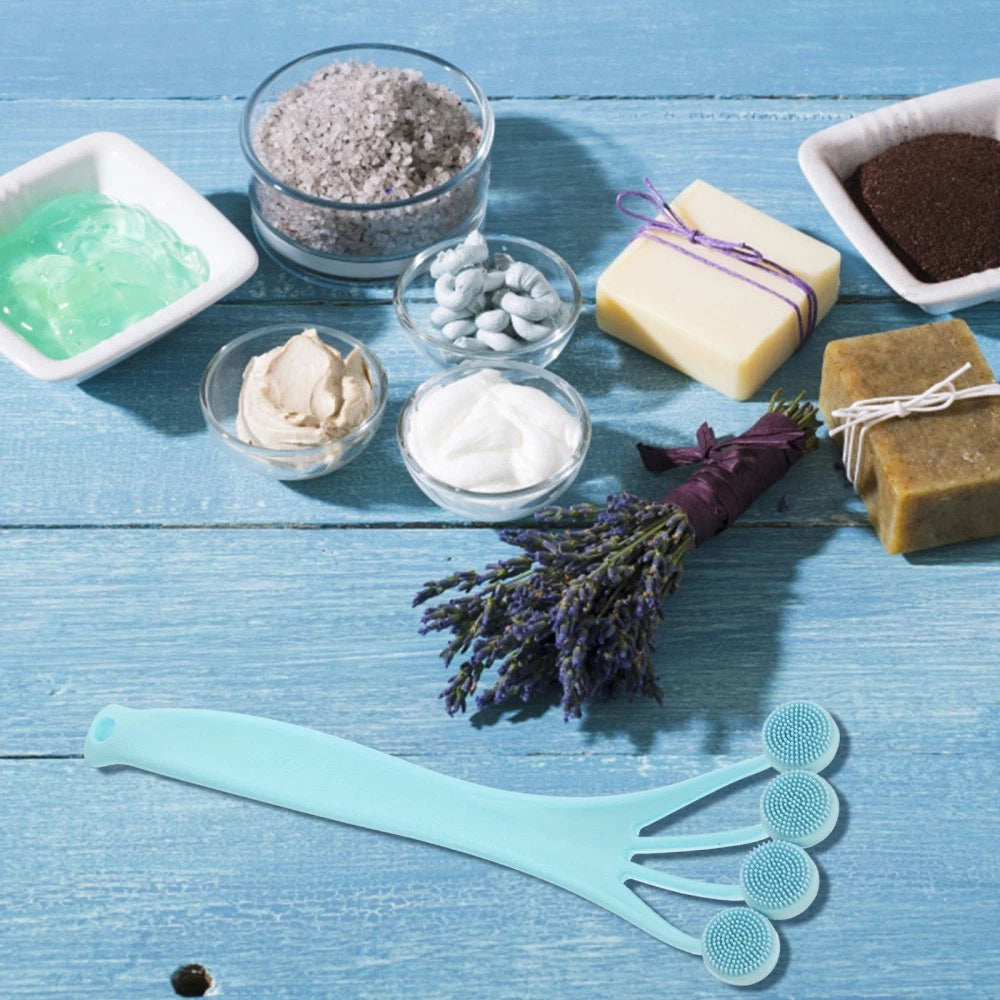 2 Pieces Exfoliating Bath Brush Miss Man Shower Back Accessories