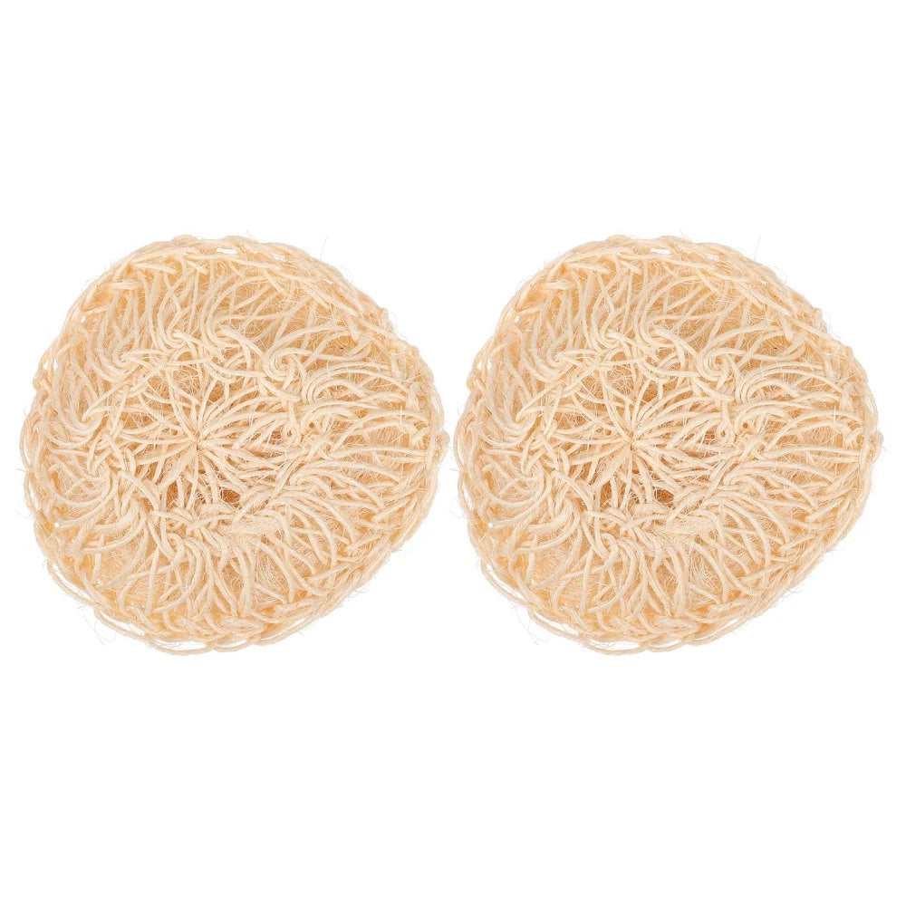 2 Pcs Sisal Bath Brush Mother Man Accessories Men Body Scrubber Shower