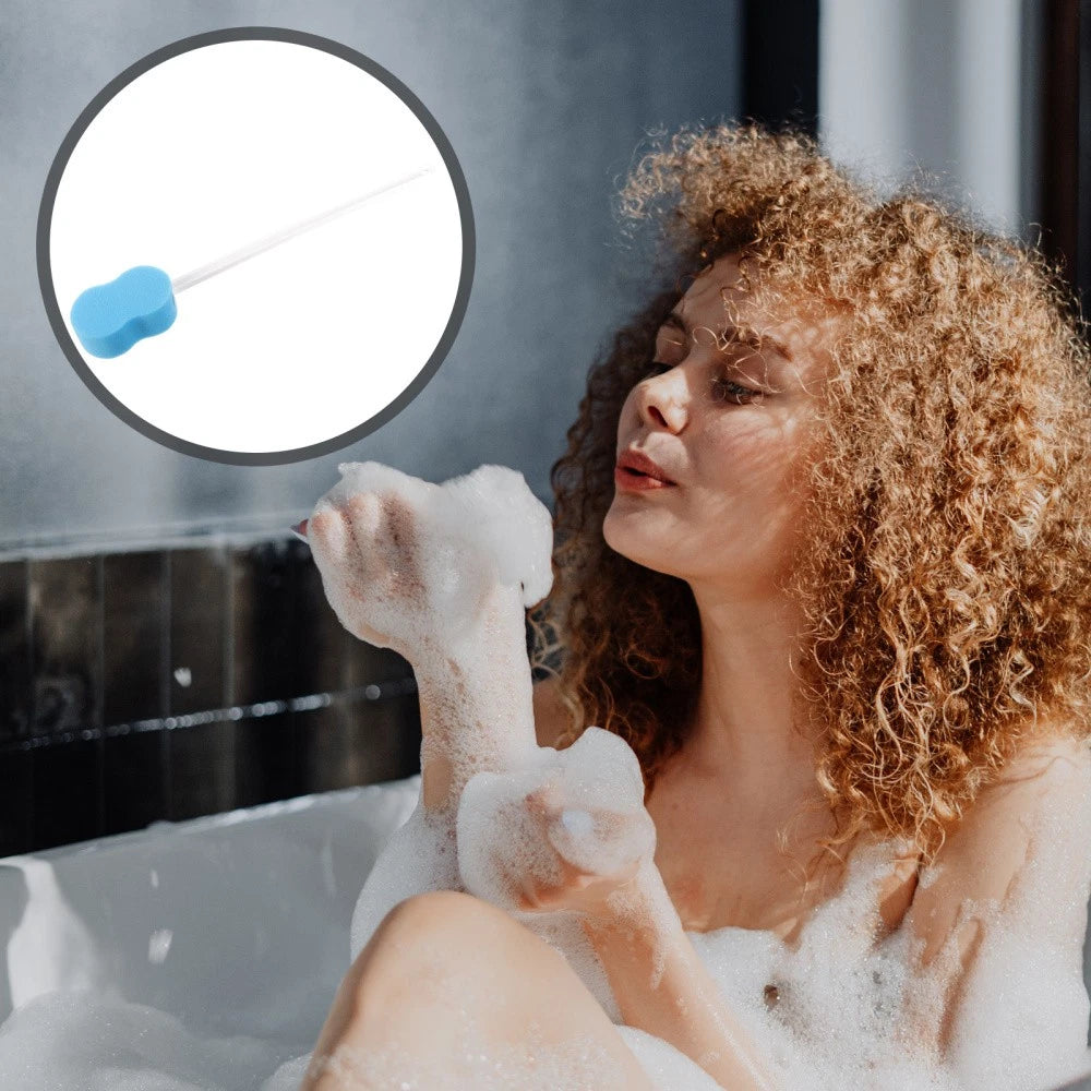 Sponge Back Scrubber Brush Your after Bathing Women's Man for Shower