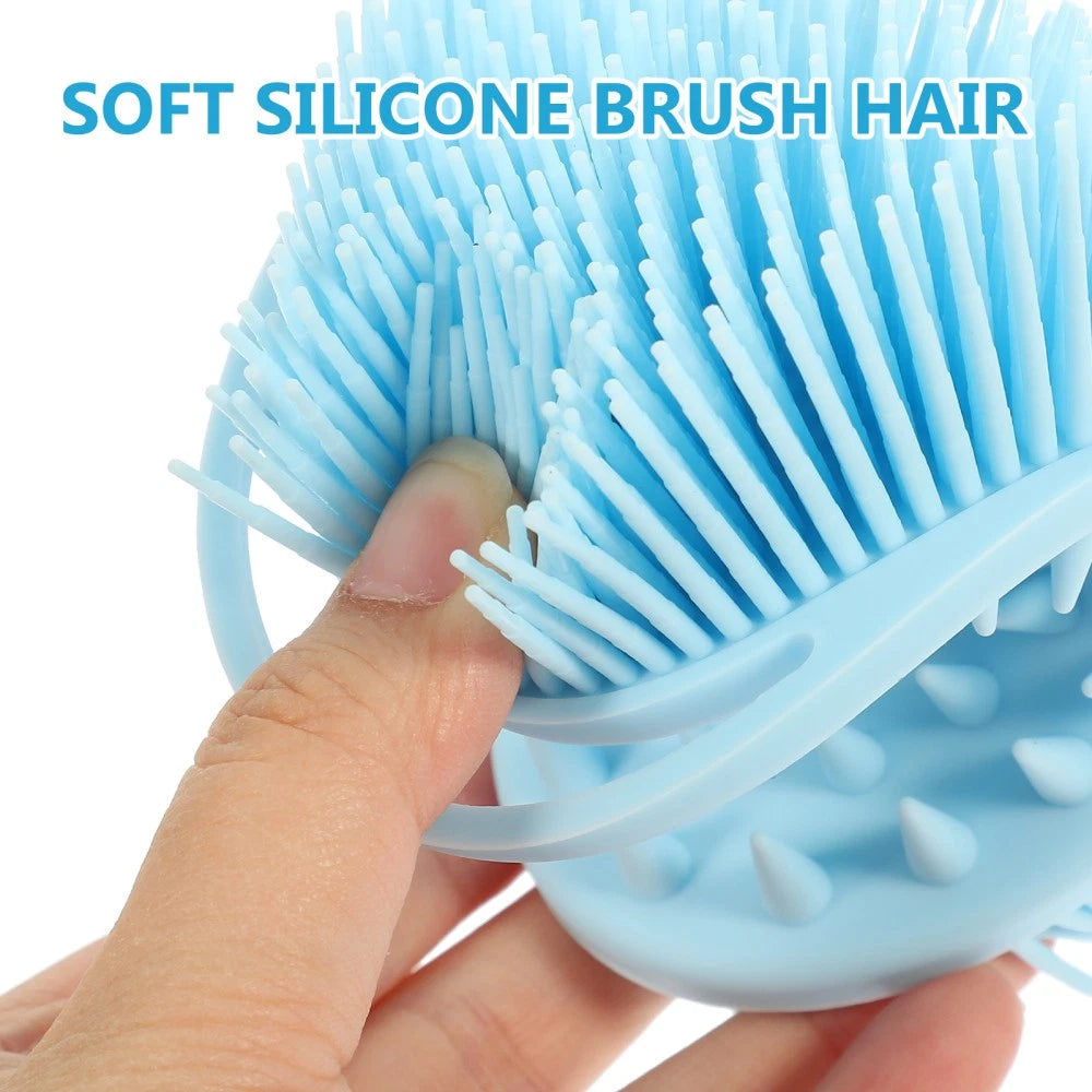 Bath Child Bathing Scrubber Double-sided Silicone Cleaning