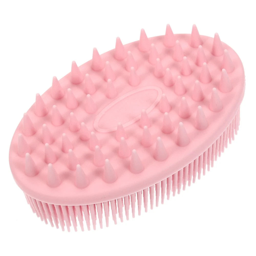 2 PCS Silicone Bath Brush Baby Child Shower Scrubber Shampoo for