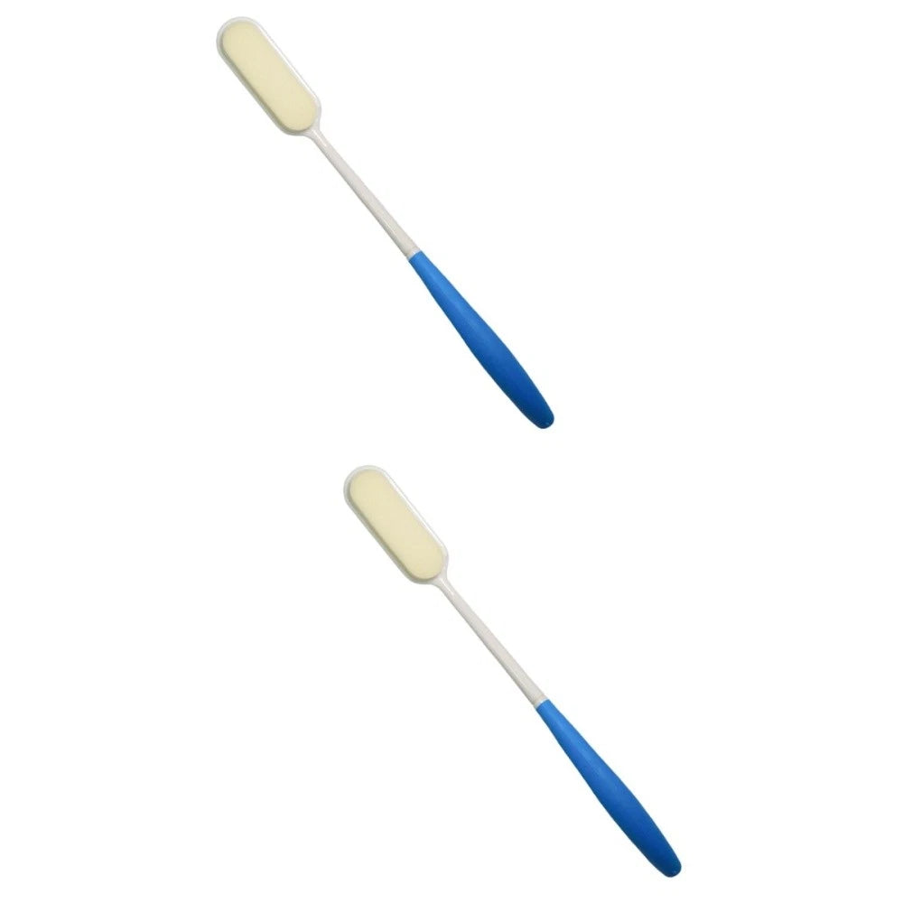 2 Pcs Long-handled Bath Scrubber Man Child Loofah Brush Back Scrubbing Shower
