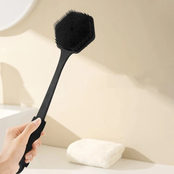 Thickened Silicone Shower Brush Anti Slip Back Scrubber Bathing Brush  Bathroom