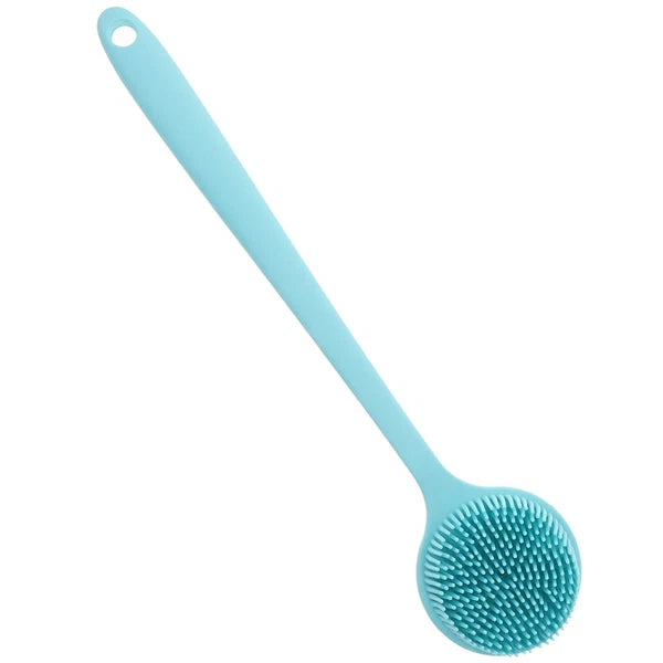 Long Handle Bath Brush Silicone Body Scrubber Exfoliator Exfoliation for