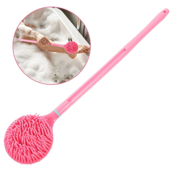 1 Set of Long Handle Detachable Dual Use Bathing Brush Massage Shower Brush